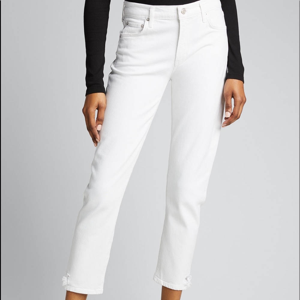 AGOLDE white boyfriend jeans
